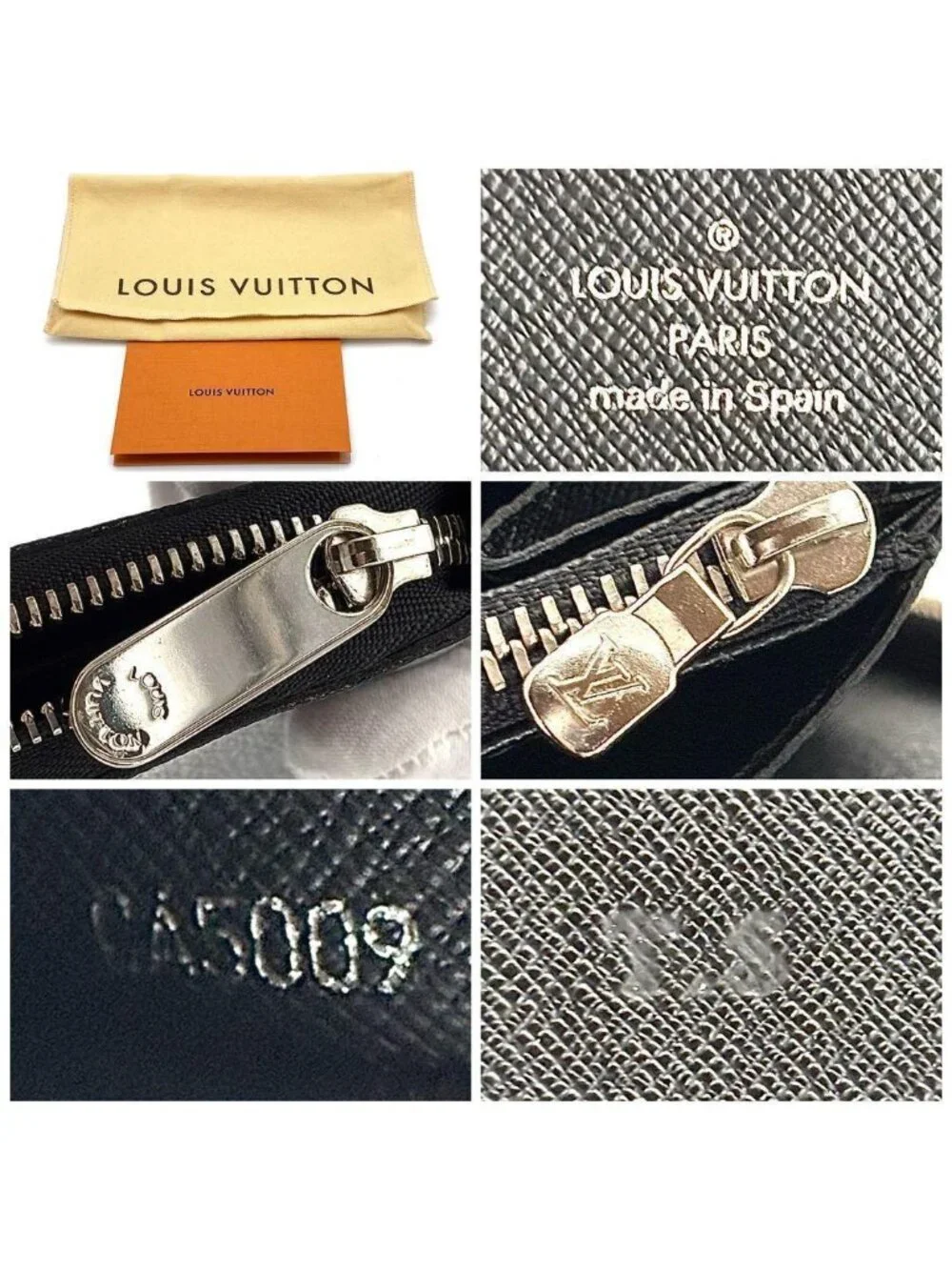 Louis Vuitton Wallet Damier Graphite Zippy Organizer Black